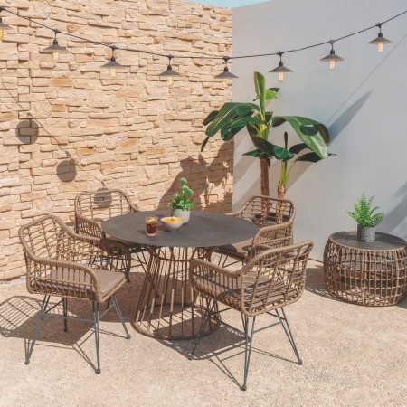 Mesa de Jardín Redonda - Ariki - Ratán 110 x 71,5 x 110 cm