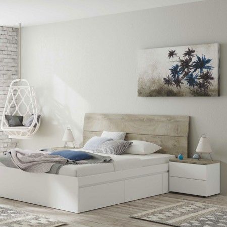 Cabecero de cama con 2 mesitas Aikos 256 x 96 x 34 cm