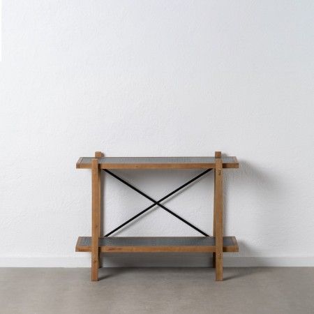 Estantería recibidor Oslo madera de abeto y metal 107 x 40 x 80 cm