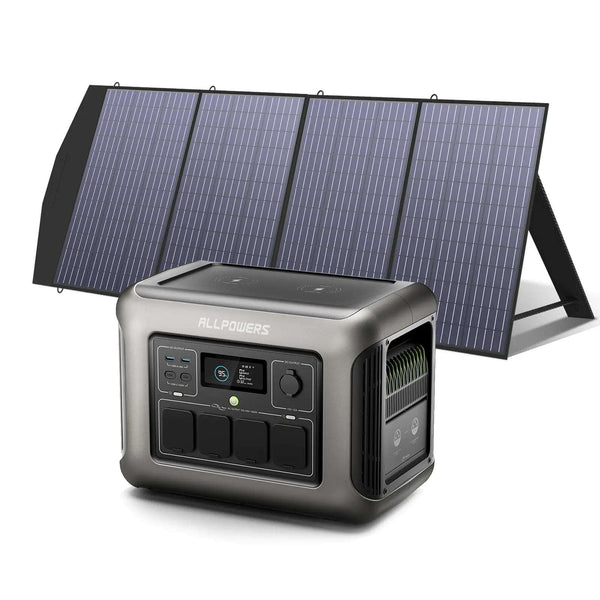ALLPOWERS Generador Solar 1800W (R1500 + SP033 Panel Solar 200W)