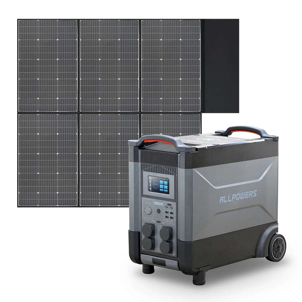 ALLPOWERS Generador Solar 4000W (R4000\R4000 V2 + SP039 Panel Solar 600W)
