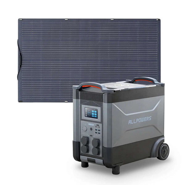 ALLPOWERS Generador Solar 4000W ( R4000\R4000 V2 + SF200 Panel Solar Flexible 200W)