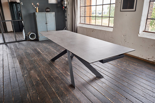 KAWOLA Mesa extensible NOLDOR Mesa de comedor ceramica 180x90cm