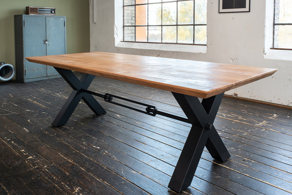 KAWOLA Mesa de comedor PALO acacia maciza canto suizo