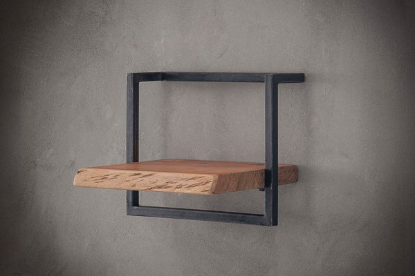 KAWOLA Estantería de pared ERGEA 40 cm acacia maciza natural