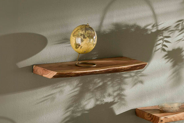 KAWOLA Estantería de pared ERGEA 60 cm acacia maciza natural