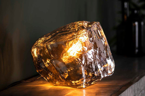 Lámpara de mesa KAWOLA lámpara de mesa EDESSA cristal plateado