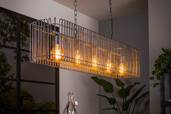 KAWOLA lámpara colgante LORCA lámpara colgante 5 luces metal plata