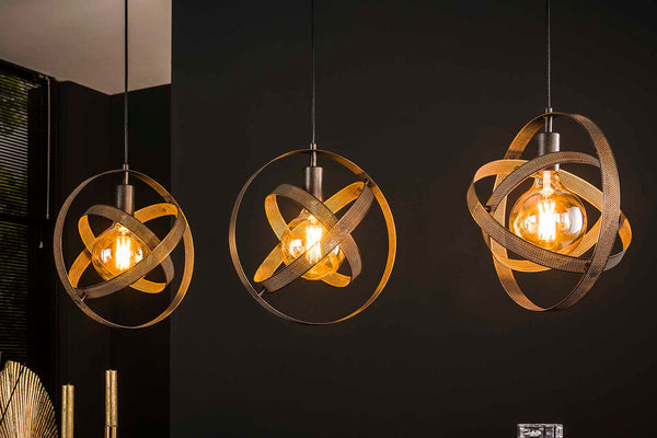 KAWOLA lámpara colgante DILLY lámpara colgante 3 puntos de luz metal negro