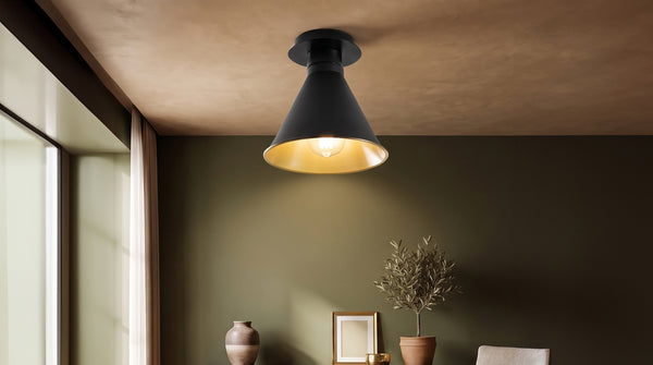 Lámpara colgante KAWOLA FIESOLE, metal negro